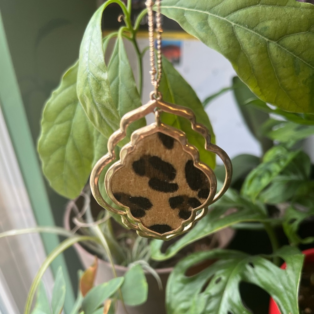 Animal print necklace